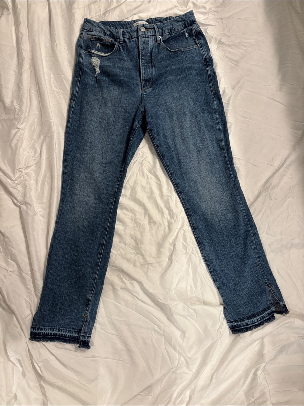 Good American Good Boy Straight-Leg Jeans